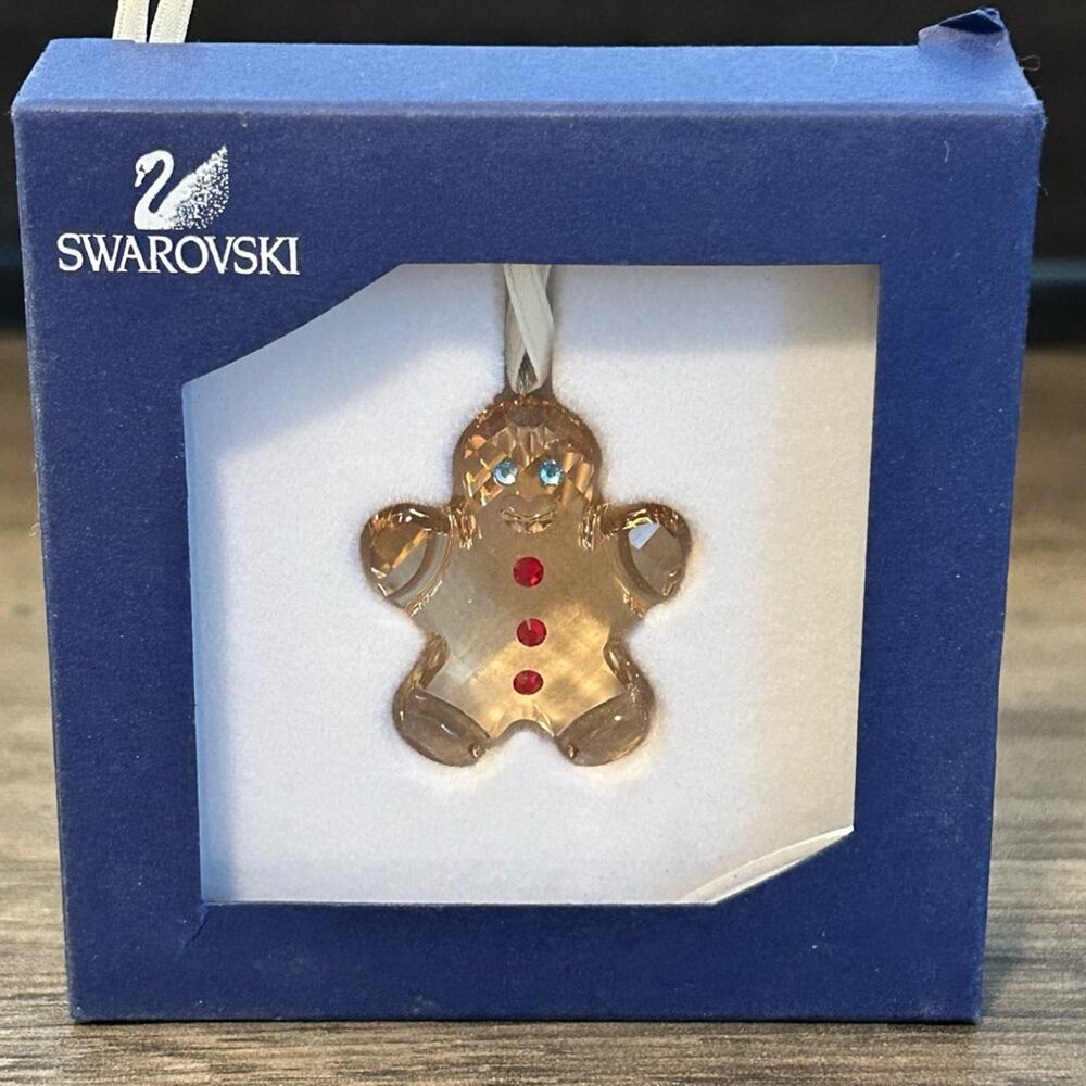 Swarovski Crystal Georgie the Ginger Bread Man 0872198  New in Box Gingerbread